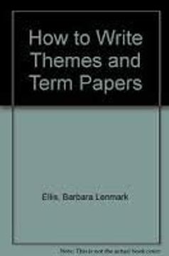 portada Barron's how to Write Themes and Term Papers (en Inglés)