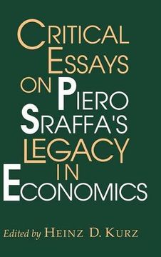 portada Critical Essays on Piero Sraffa's Legacy in Economics (en Inglés)
