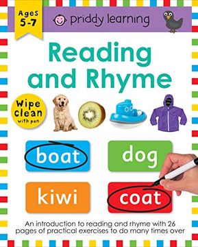 portada Reading and Rhyme (Wipe Clean Workbooks) (in English)
