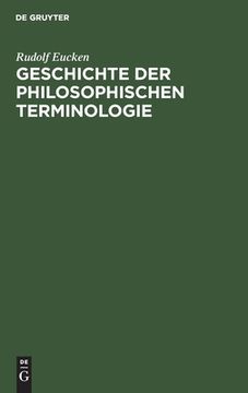 portada Geschichte der Philosophischen Terminologie: Im Umriss Dargestellt (German Edition) [Hardcover ] (en Alemán)