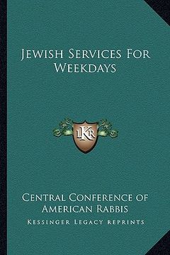 portada jewish services for weekdays