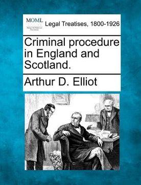 portada criminal procedure in england and scotland. (en Inglés)