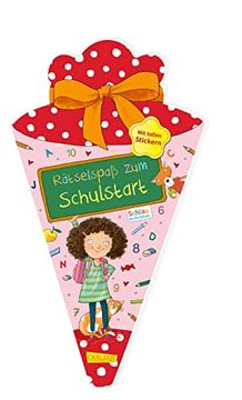 portada Schlau für die Schule: Rätselspaß zum Schulstart mit Stickern (Schultüte 2023 Rosa): Malen und Rätseln für den Schulstart (Schultüte Rosa) | Malen,. - als Geschenk für den Ersten Schultag (in German)