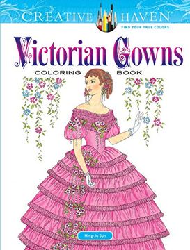 portada Creative Haven Victorian Gowns Coloring Book (en Inglés)