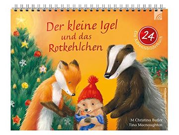 portada Der Kleine Igel und das Rotkehlchen: Ein Adventsbilderbuch (en Alemán)