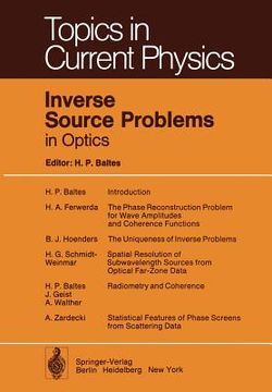 portada inverse source problems in optics (en Inglés)