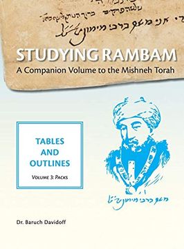 portada Studying Rambam. A Companion Volume to the Mishneh Torah. Tables and Outlines. Volume 3. Packs (en Inglés)