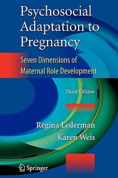 portada psychosocial adaptation to pregnancy: seven dimensions of maternal role development (en Inglés)