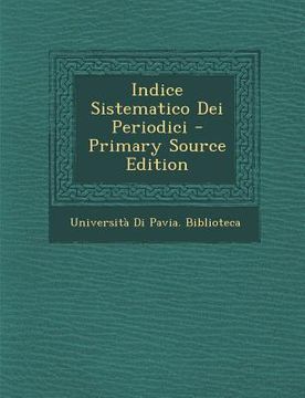 portada Indice Sistematico Dei Periodici (en Italiano)