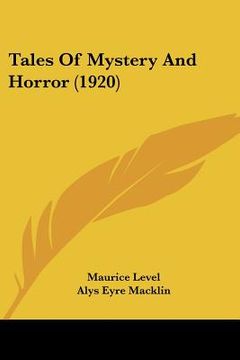 portada tales of mystery and horror (1920) (en Inglés)