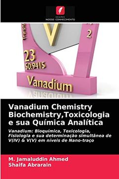 portada Vanadium Chemistry Biochemistry,Toxicologia e sua Química Analítica (en Portugués)