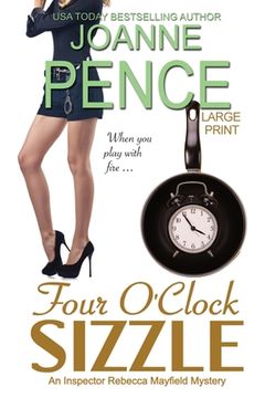 portada Four O'Clock Sizzle [Large Print]: An Inspector Rebecca Mayfield Mystery (en Inglés)
