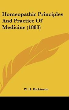 portada homeopathic principles and practice of medicine (1883) (en Inglés)