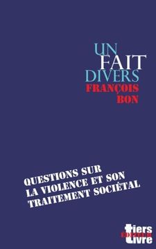 portada Un fait divers (Tiers Livre Éditeur) (French Edition)