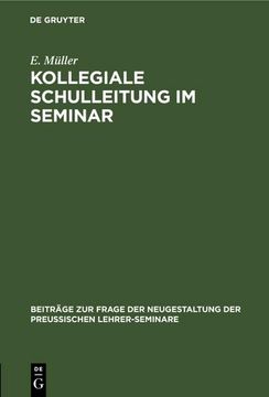 portada Kollegiale Schulleitung im Seminar (in German)