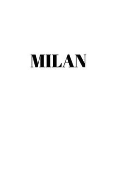 portada Milan: Hardcover White Decorative Book for Decorating Shelves, Coffee Tables, Home Decor, Stylish World Fashion Cities Design 