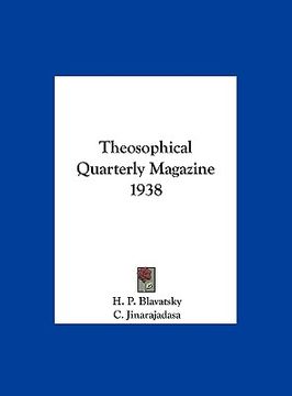 portada theosophical quarterly magazine 1938 (in English)