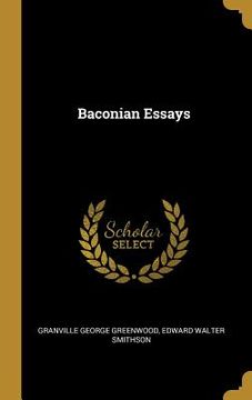 portada Baconian Essays (en Inglés)