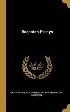 portada Baconian Essays (in English)