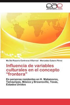 portada influencia de variables culturales en el concepto frontera (en Inglés)