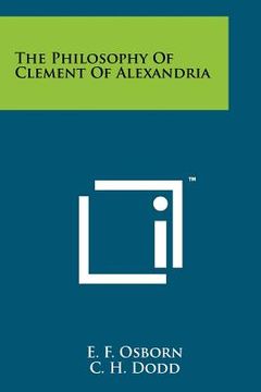 portada the philosophy of clement of alexandria (en Inglés)
