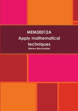 portada MEM30012A - Apply mathematical techniques (in English)