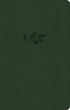 portada NASB Large Print Thinline Bible, Olive Leathertouch (in English)