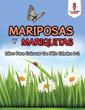 portada Mariposas y Mariquitas: Libro Para Colorear de Niño Edades 1-2