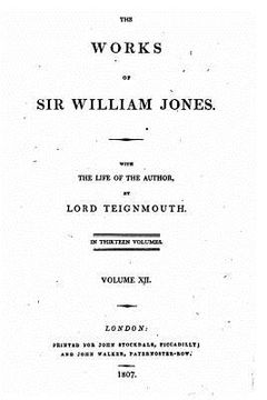 portada The Works of Sir William Jones - Vol. XII