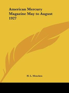 portada american mercury magazine may to august 1927 (en Inglés)