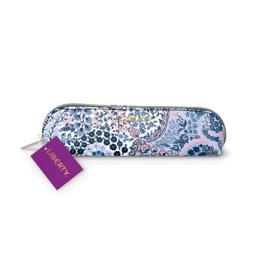 portada Galison Liberty Tanjore Gardens Pencil Case From 8. 5 x 2 x 2, Vegan Leather, Gold Zipper, Iconic Liberty Design, Makes a Wonderful Gift