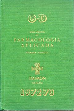 portada guía daimon de farmacología aplicada. g-d. 1972-73. 1ª edición.