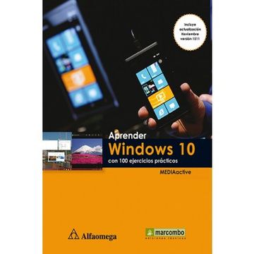 portada Aprender Windows 10 Con 100 Ejercicios Practicos