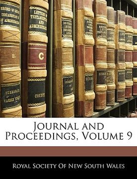 portada journal and proceedings, volume 9 (in English)