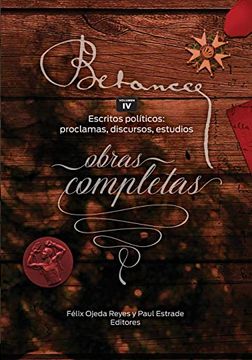 portada Ramon Emeterio Betances: Obras Completas (Vol. Iv): Escritos Politicos: Proclamas, Discursos, Estudios: Volume 4