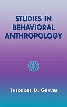 portada studies in behavioral anthropology (en Inglés)