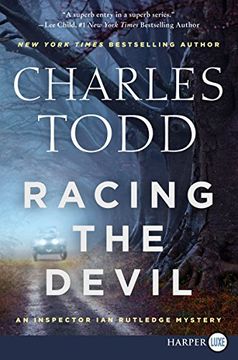 portada Racing The Devil [Large Print] (Ian Rutledge Mystery) (en Inglés)