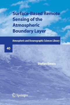 portada surface-based remote sensing of the atmospheric boundary layer (en Inglés)
