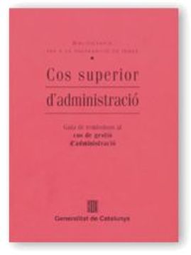 portada Cos Superior d Administracio (en Catalá)