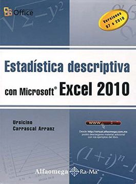 portada Estadística Descriptiva con ms Excel 2010. Carrascal (in Spanish)