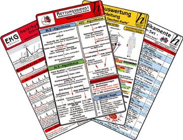 portada Rettungsdienst Karten-Set - EKG, Herzrhythmusstörungen, Notfallmedikamente, Reanimation (in German)