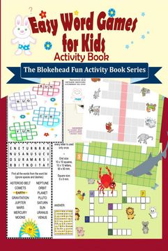 portada Easy Word Games for Kids Activity Book (en Inglés)