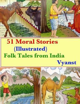 portada 51 Moral Stories (Illustrated): Folk Tales from India (en Inglés)