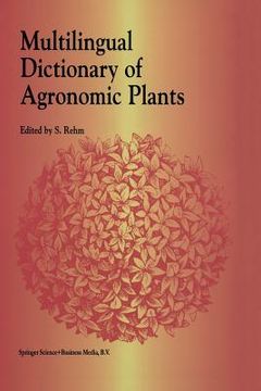 portada Multilingual Dictionary of Agronomic Plants (en Inglés)