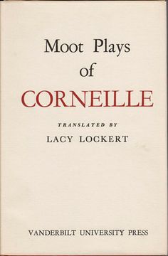 portada moot plays of corneille (in English)