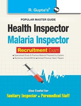 portada Health and Malaria Inspector Recruitment Exam Guide: also for Sanitary Inspector & Paramedical Staff (en Inglés)