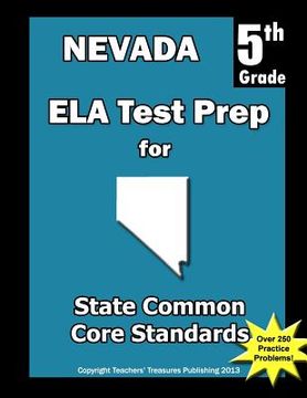 portada Nevada 5th Grade ELA Test Prep: Common Core Learning Standards (in English)