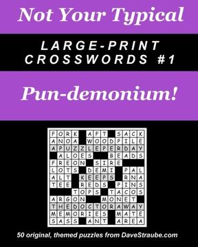 portada Not Your Typical Large-Print Crosswords #1 - Pun-demonium! (en Inglés)