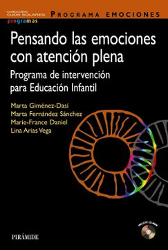 portada Pensando las Emociones con Atención Plena: Programa de Intervención Para Educación Infantil (Ojos Solares - Programas) (in Spanish)