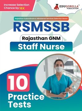 portada RSMSSB GNM - Staff Nurse (English Edition) Exam Book Rajasthan Staff Selection Board 10 Full Practice Tests with Free Access To Online Tests (en Inglés)